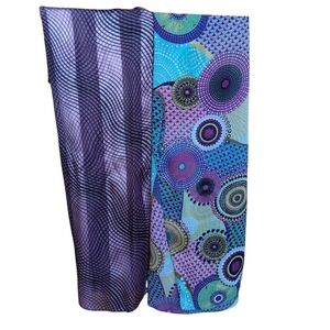 Vibrant Multicolor Patterned Scarf Set Of Two